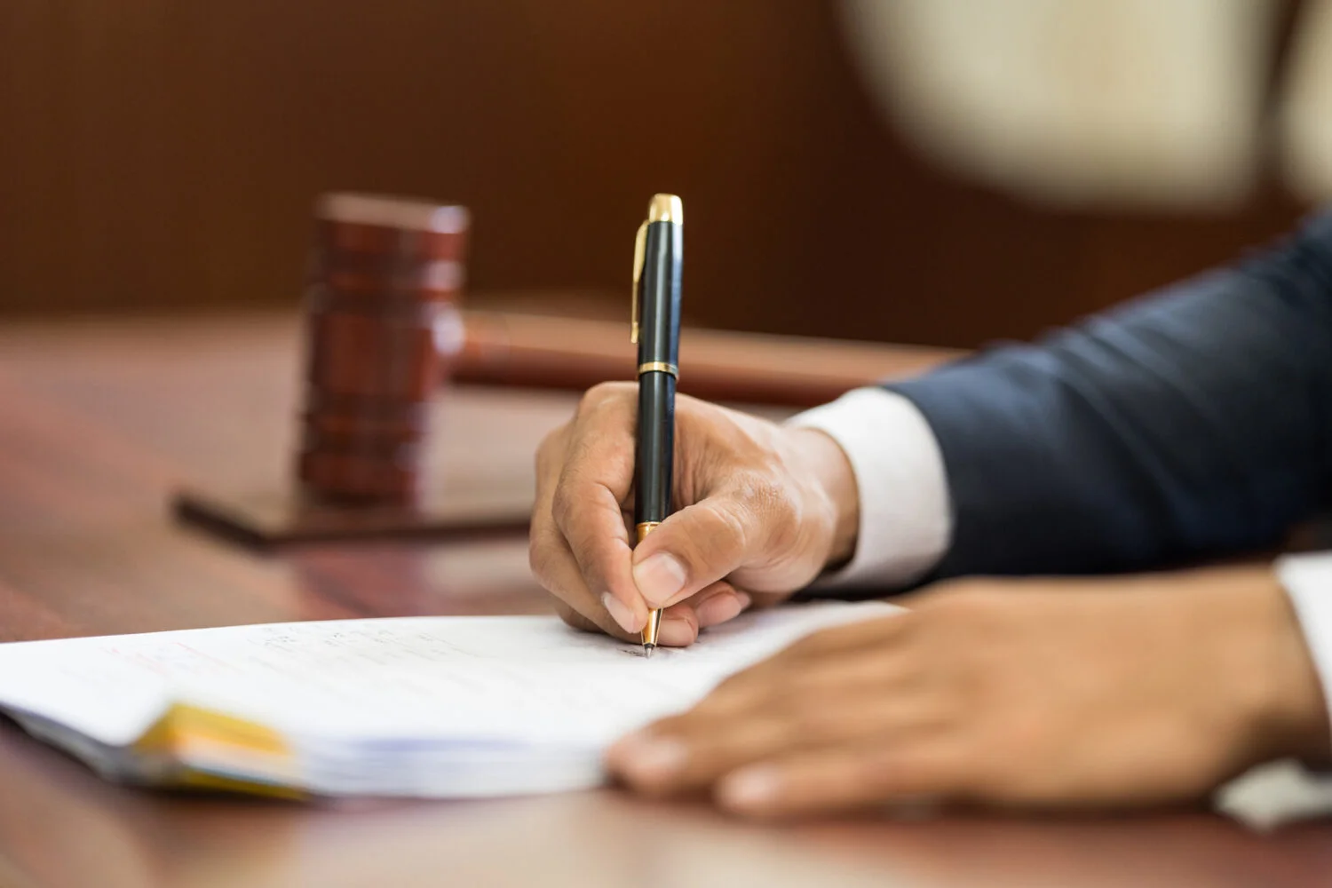 A policy report on a desk